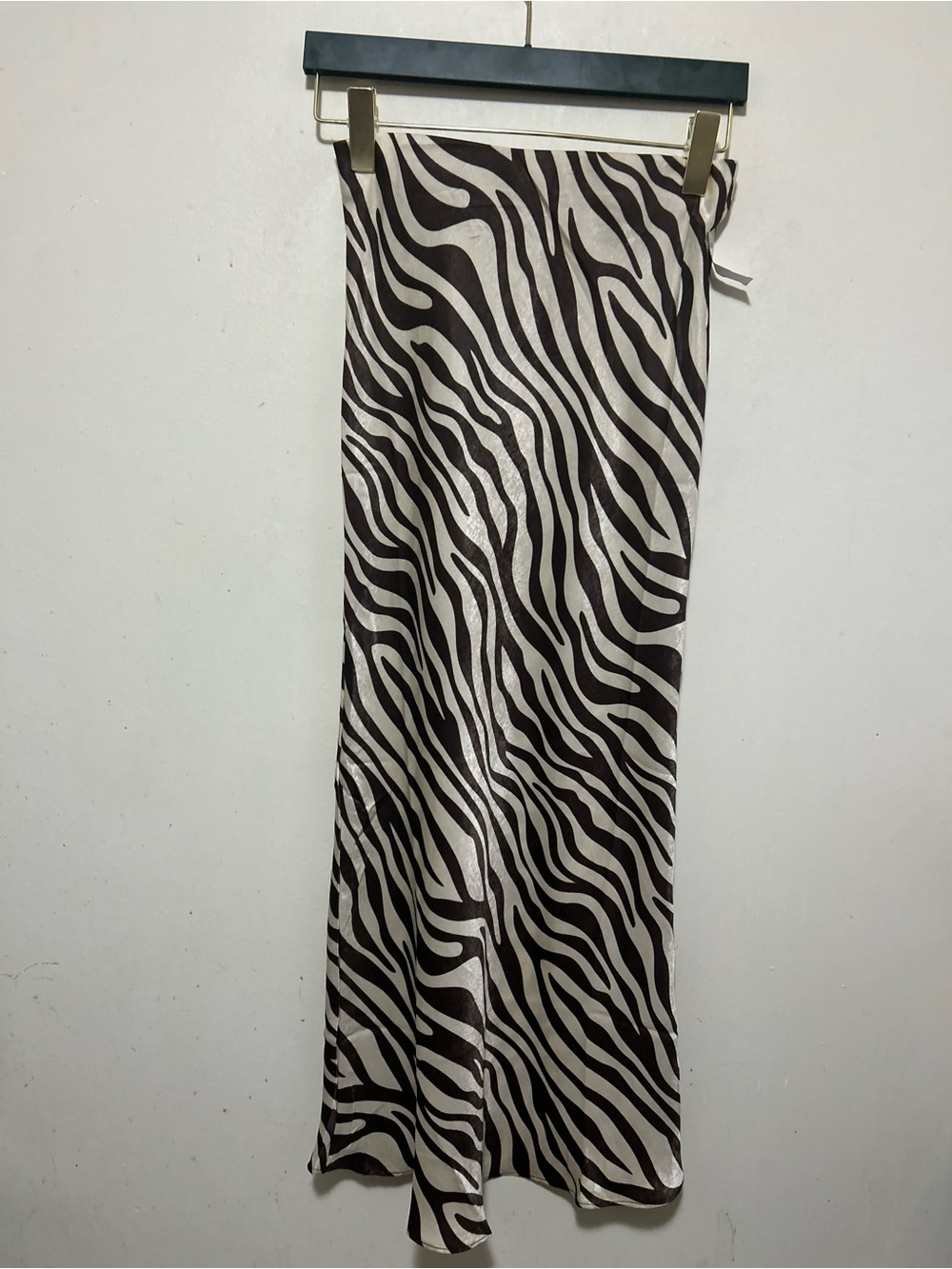 NWT Zebra print A-Line maxi skirt sm